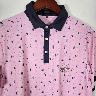 Polo de rendimiento de golf Blade & Grass Club para hombre manga corta mediano estampado por todas partes Foto 1 de 4