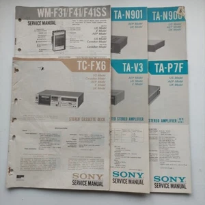 Vintage Sony service manuals - Picture 1 of 99