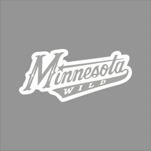 Minnesota Wild #6 NHL Team Logo 1 Color Vinyl Decal Sticker Car Window Wall - Imagen 1 de 7