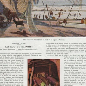 Les Rois du Dahomey - André Demaison - Afrique - Coupure Article de presse 1934 - Imagen 1 de 3