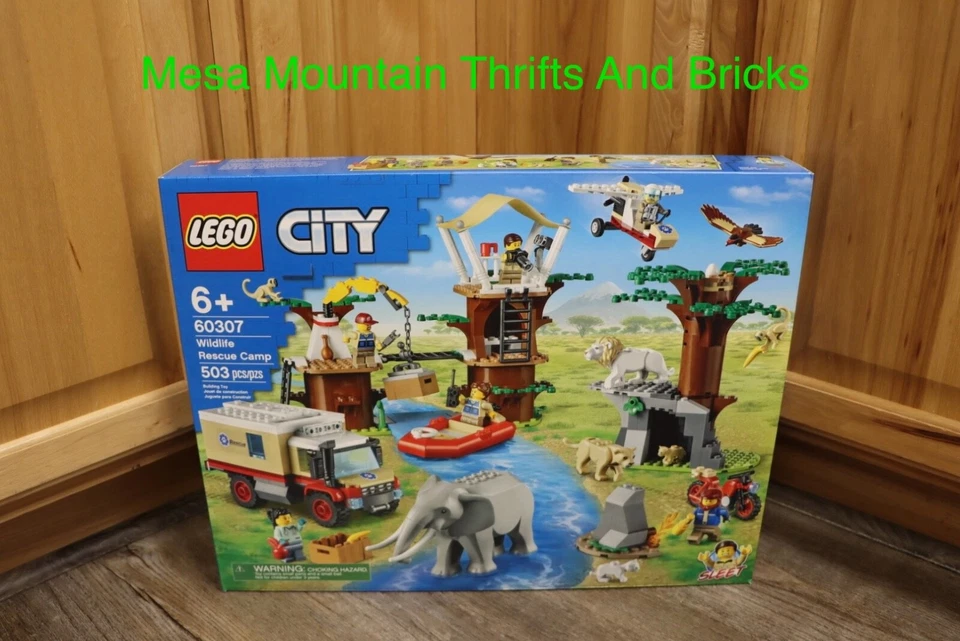 LEGO® City 60307 лагерь спасения дикой природы совершенно новый! Белый лев слон детеныш стервятника - Изображение 1 из 4