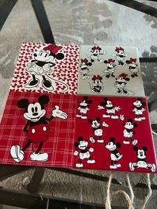 Sottobicchieri Disney Topolino e Minnie nuovi in confezione originale set 4 - Foto 1 di 2