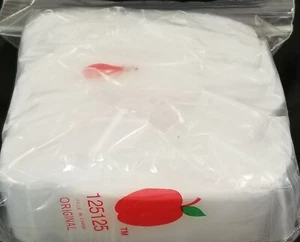 125125 Original Apple Taschen 1,25 Zoll x 1,25 Zoll wiederverschließbar 1.000 Baggies KLAR - Bild 1 von 1