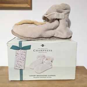 Champneys Luxury Massaging Battery Powered Slippers One Size - Damaged Box UK - Picture 1 of 2