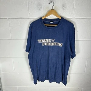 Vintage Transformers Shirt Mens Extra Large Blue 1999 Autobot Single Stitch 90s - Picture 1 of 13