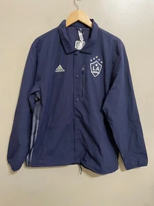Adidas MLS Los Angeles Galaxy Soccer Anthem Jacket HB8478 Mens Size L NEW - Picture 1 of 7