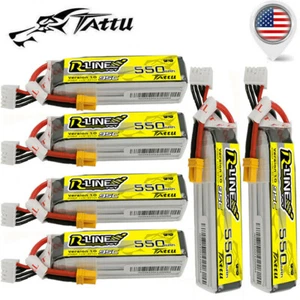 6PC Tattu RLine 550mAh 14.8V 4S Lipo Battery XT30 Plug For FPV Racing Quadcopter - Picture 1 of 5