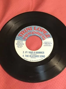 Fresca Advertising 45 Vinyl Record Trini Lopez A-ME-RI-CA 7" EP Play Tested D 46 - Picture 1 of 2