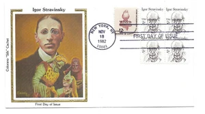 1845 2c Igor Stravinsky  Colorano "Silk" Cachetl FDC - Picture 1 of 1