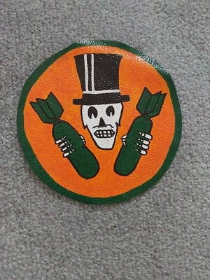 Hand Painted WW2 Leather  Group Patch 399th Bombardment Squadron - Alternative  - Image 1 of 4