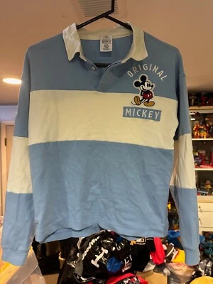 Disney Mickey Mouse Rugby Polo Long Sleeve Youth X-Large  Pre-Owned - Image 1 of 4
