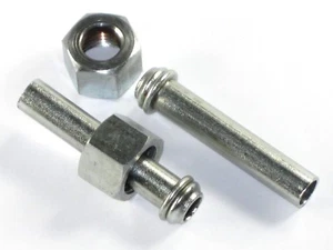 Fuel spigot pipe straight spigots & nuts Triumph Norton BSA petcock 1/4" BSP - Picture 1 of 1
