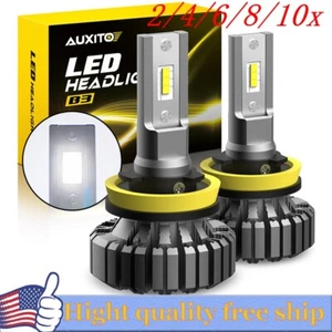 2/4X AUXITO H11 LED Headlight Kit Low Beam Bulb Super Bright White Error Free BS - Picture 1 of 19