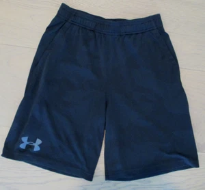 UNDER ARMOUR Youth Boys Loose Fit Heat Gear Black Shorts Y-Large Elastic Waist - Picture 1 of 3