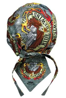 Patriotic American Ride The Wind Eagle Bandanna Sweatband Durag Biker Head Wrap — 第 1/2 张图片