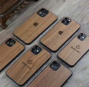 Case For iPhone 13 Pro Max Mini 12 11 SE 2020 7 8 Plus XR XS X Wood Slim Cover