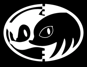 Sonic & Knuckles Lock On weiß Vinyl Aufkleber Spaß Auto individuell Vintage Spiel - Bild 1 von 2