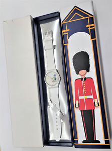 Armbanduhr Swatch How Majestic GZ711 regina Queen Elizabeth Special Edition