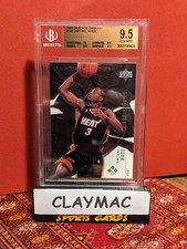 2003-04 Upper Deck Black Diamond #148 Dwayne Wade RC Rookie BGS 9.5 GEM MINT HOF