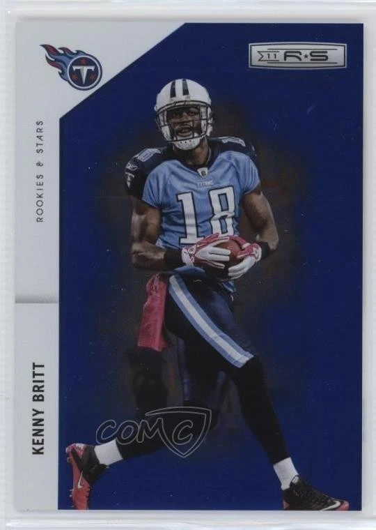 2011 Panini Rookies & Stars Longevity Sapphire /75 Kenny Britt #144 - Image 1 of 2