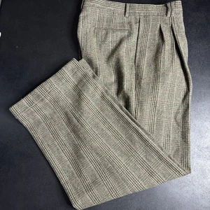 Yale Platinum Hose Herren 34X32 Wolle Braun Tweed Vintage Opa - Bild 1 von 6