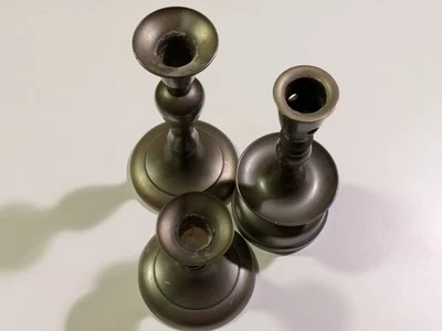 Candelabros de peltre Royal Holland KMD X3 Foto 1 de 4