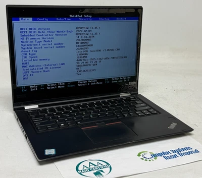 Lenovo ThinkPad x380 Yoga 2em1 13,3" (i7-8550u - 16GB RAM - SEM SISTEMA OPERACIONAL/HDD) - Imagem 1 de 4