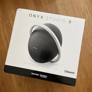 NEW SEALED Harman Kardon Onyx Studio 8 Portable Bluetooth Speakers Black - Picture 1 of 4