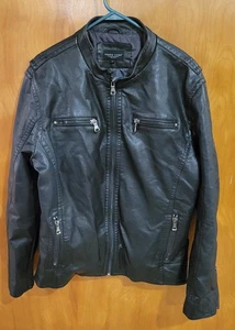Pronto Uomo schwarze große Herren Kunstlederjacke – gebraucht, in einwandfreiem Zustand - Bild 1 von 9