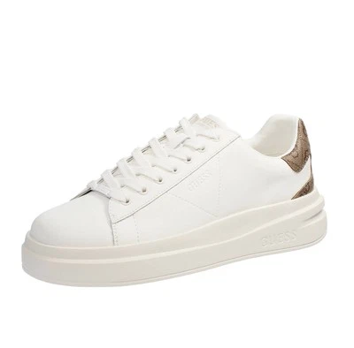 Guess Elbina - Sneakers Platform In Pelle Bianco - Taglia 36 [22.5cm] Scarpe - Immagine 1 di 3