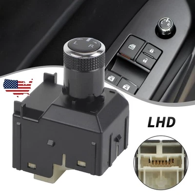 Interruptor de control del espejo retrovisor izquierdo del lado del conductor para Toyota Hilux Revo 2016-2020 Foto 1 de 4