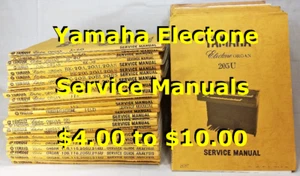 Yamaha Electone Organ Service Manuals: BK-6/6B/7/20 20A+, BK-20B+,BK-20C(Pick 1) - Picture 1 of 8