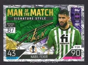 NABIL FEKIR #438 REAL BETIS 2022/23 CROMO UEFA MATCH ATTAX 22/23 TOPPS - Picture 1 of 2