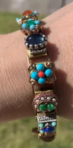 Designer Sweet Romance Victorian Style Slide Bracelet Etruscan fashion jewelry - Picture 1 of 10