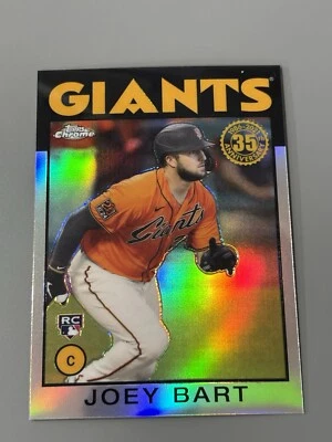 2021 Topps Chrome - 1986 Topps Baseball #86BC-15 Joey Bart (RC) - Image 1 of 3