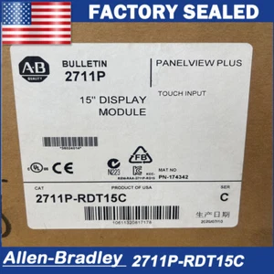 Allen Bradley 2711P-RDT15C 15" Color Touch Display Module PanelView Plus 1500 - Picture 1 of 8