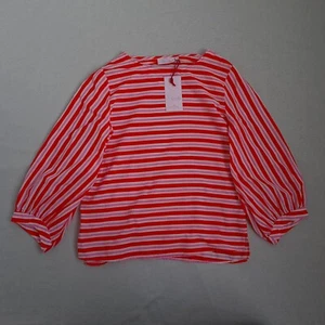 BNWT Emily Van Den Bergh Womens Blouse Size 34 / XS Lightweight Striped Boho Art - Picture 1 of 18