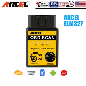 Bluetooth OBD2 Car Diagnostic Scanner Check Engine Fault Code Reader Tool ELM327 - Picture 1 of 9