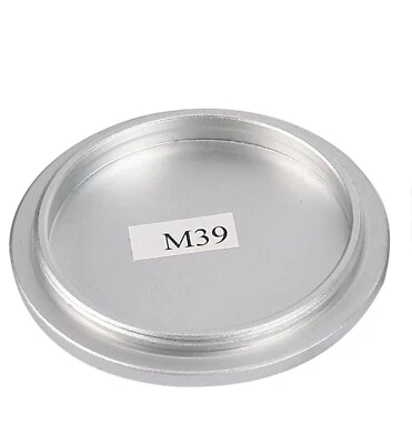 M39 Metal Camera Body Cap Silver for 39mm LTM Screw Mount Leica Leitz Canon - Image 1 of 3