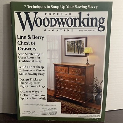 Popular Woodworking Magazine December 2010 Line & Berry Chest Of Drawers - Image 1 of 4