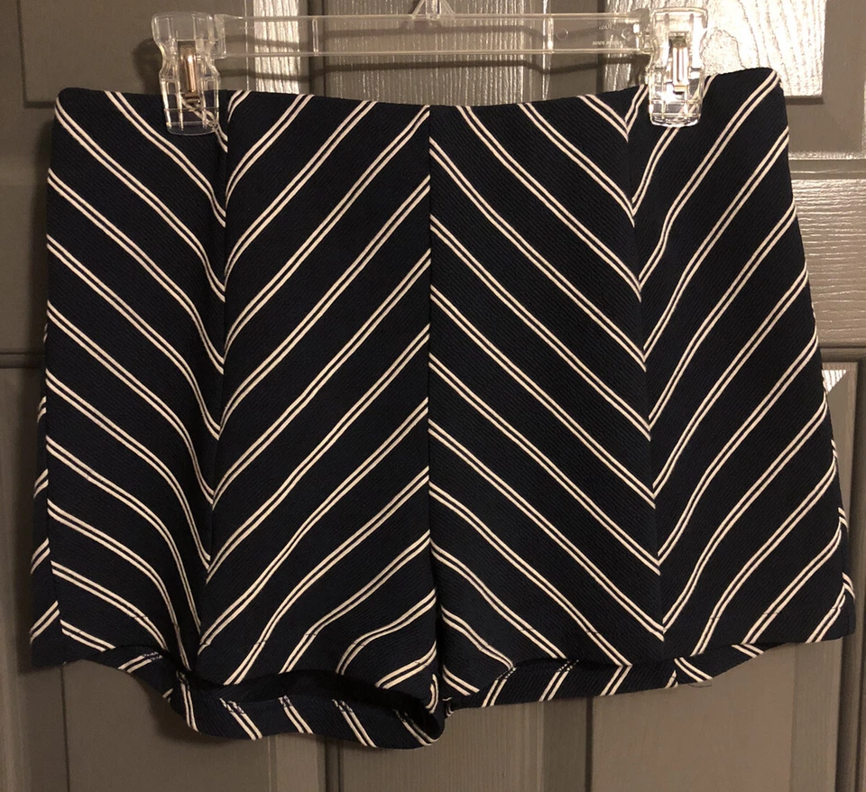 Ya Los Angeles Shorts Women’s Large Navy & White Side Zipper 18057 - Image 1 of 4