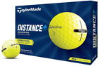 TaylorMade Distance Plus Golf Balls (One Dozen) yellow