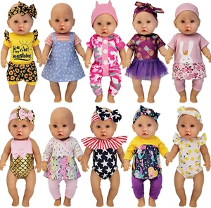 10 Sets 14-16 Inch Baby Doll Clothes Dress Outfits Headbands Accessories Fits Ne - Picture 1 of 5