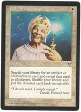 MTG Enlightened Tutor, Mirage; Magic the Gathering Card; LP