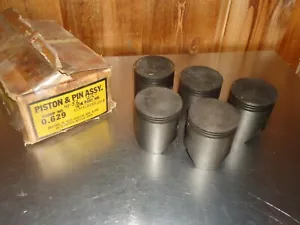 5) New NOS GM Engine Piston 605264 1941-1952 Chevy Chevrolet 216 6-Cylinder Six - Picture 1 of 4