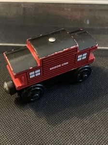 Thomas the Tank and Friends tren ferroviario de madera Sodor Line Caboose 1997 difícil de encontrar - Imagen 1 de 2