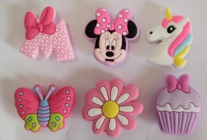6 Pcs. Girls Shoe charms for crocs shoes - Picture 1 of 1