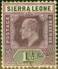 Sierra Leone 1905 1 1/2d Dull Purple & Black SG88 Fine Used