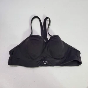 Victoria Secret Women Sports Bra 34B Black Underwire Lightly Lined Racerback - Picture 1 of 8
