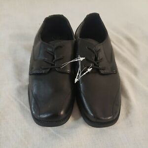 Cat And Jack Youth Boy's/Infant Black Dress Shoes Square Toe New Fancy Holiday